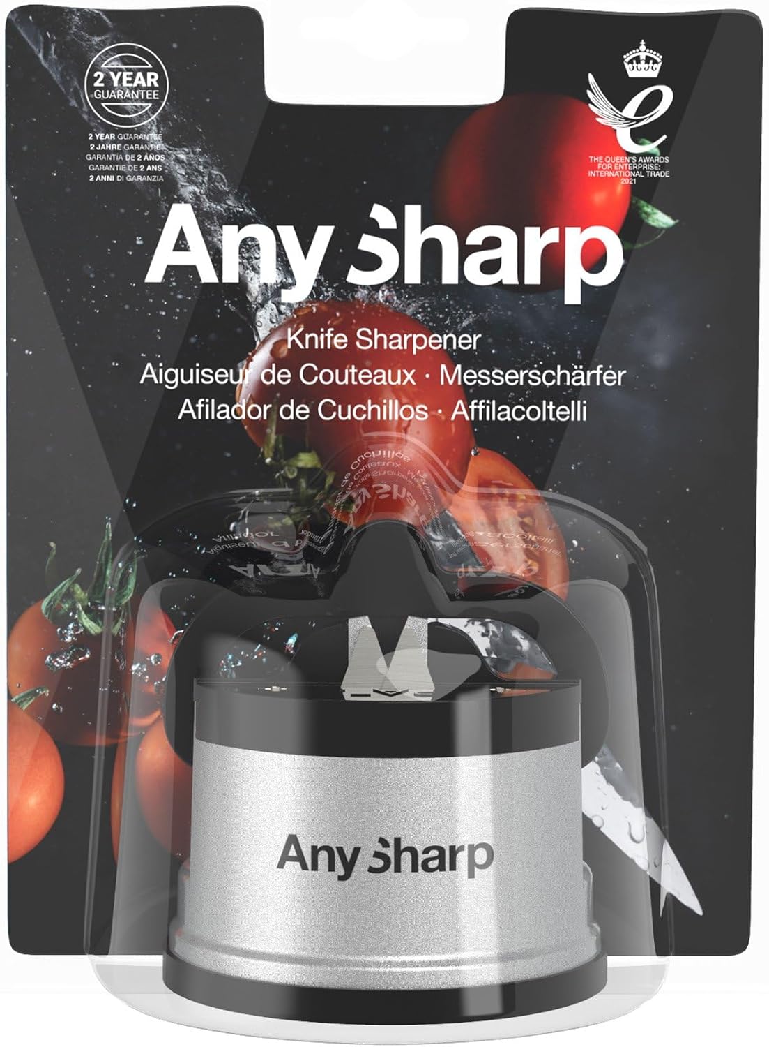 – GLOBAL – Easy to Use, Hands Free Knife Sharpener - Red | Sharpening Tool with PowerGrip Suction Base and 20-Deg Pre-set Angle - For All Knives: Chef’s, Serrated, and Hardened Steel