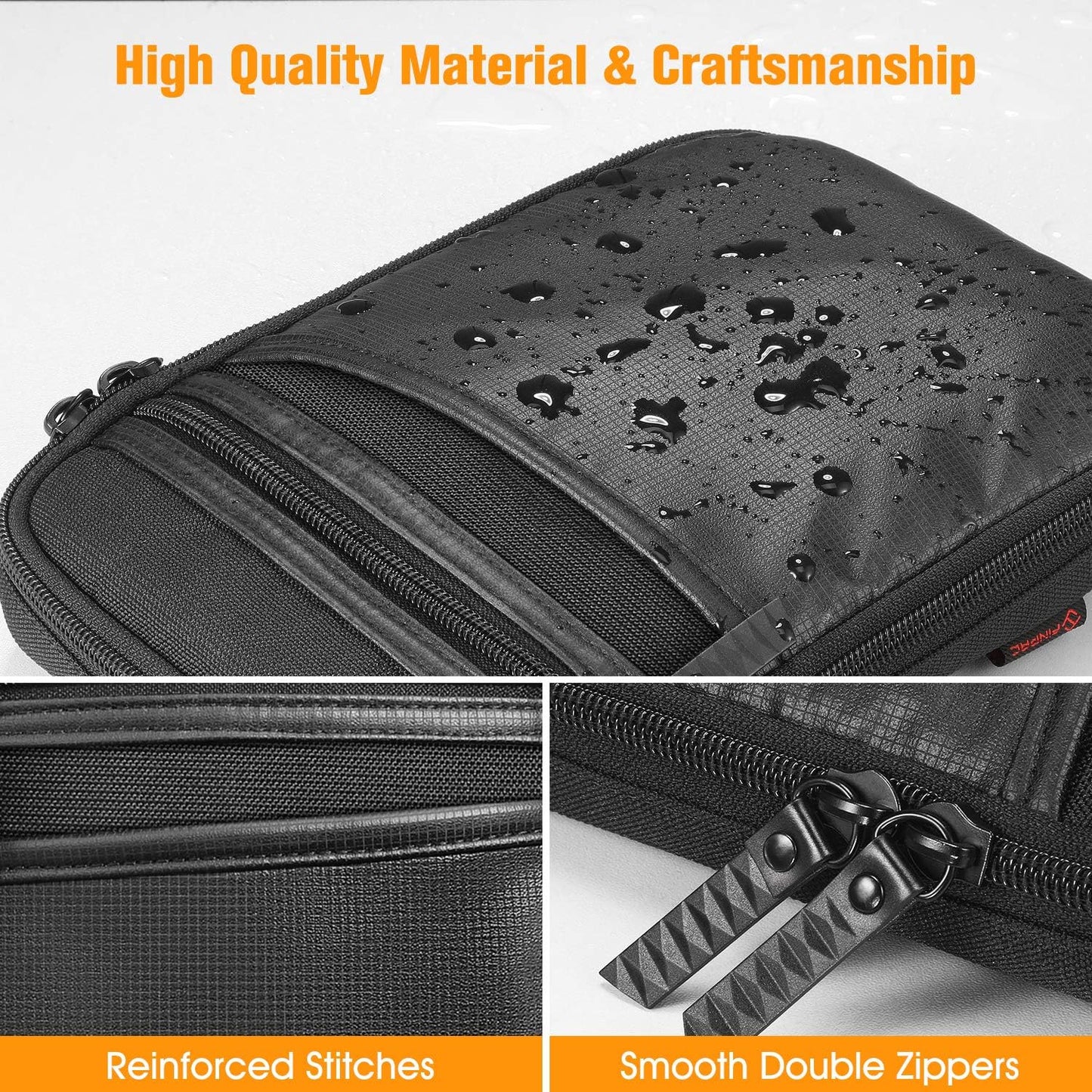 Concealed Carry Gun Pouch with Shoulder Strap, Soft Pistol Case Fanny Pack Waist Belt Firearm Bag with Holster for Handgun, Air Gun, Men, Women (Black)