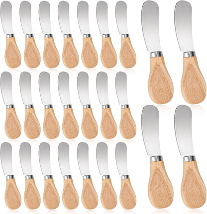 25 Pcs Cheese Spreader Knives, Butter Knife Spreader 4.7 Inch