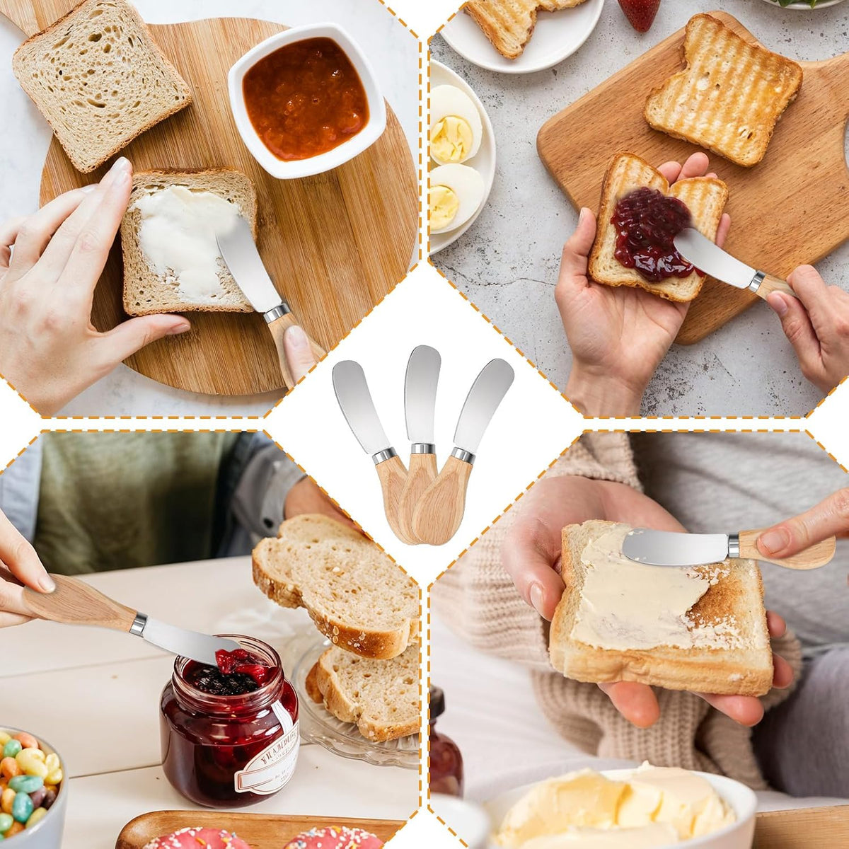 25 Pcs Cheese Spreader Knives, Butter Knife Spreader 4.7 Inch
