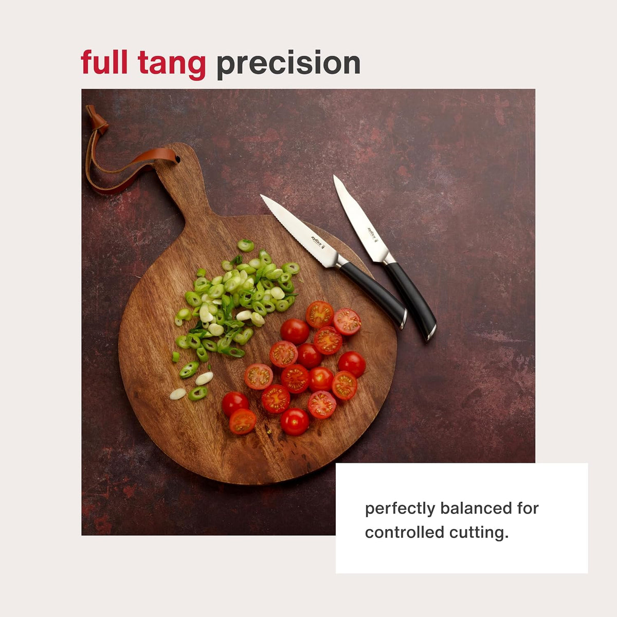 Comfort Pro Chef's Knife - Ice Hardened Stainless Steel Kitchen Knife - Tarnish-Free and Rust-Resistant Kitchen Cutlery - Black/Stainless Steel - 8 inches