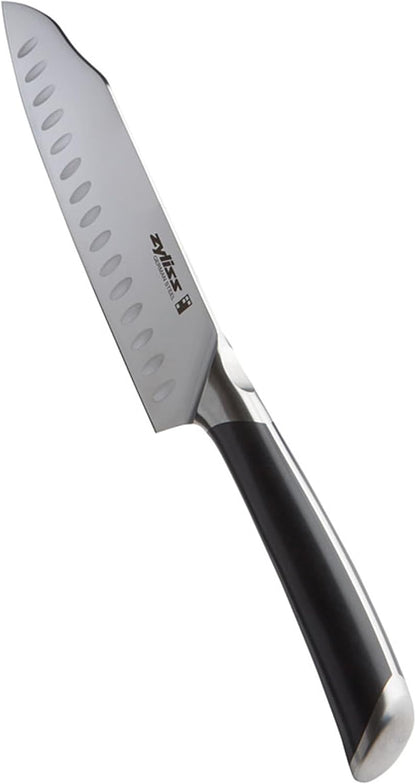Comfort Pro Chef's Knife - Ice Hardened Stainless Steel Kitchen Knife - Tarnish-Free and Rust-Resistant Kitchen Cutlery - Black/Stainless Steel - 8 inches