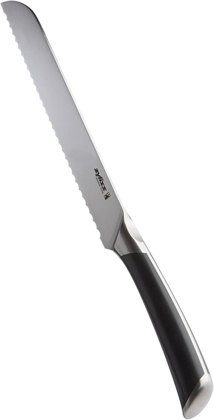 Comfort Pro Chef's Knife - Ice Hardened Stainless Steel Kitchen Knife - Tarnish-Free and Rust-Resistant Kitchen Cutlery - Black/Stainless Steel - 8 inches