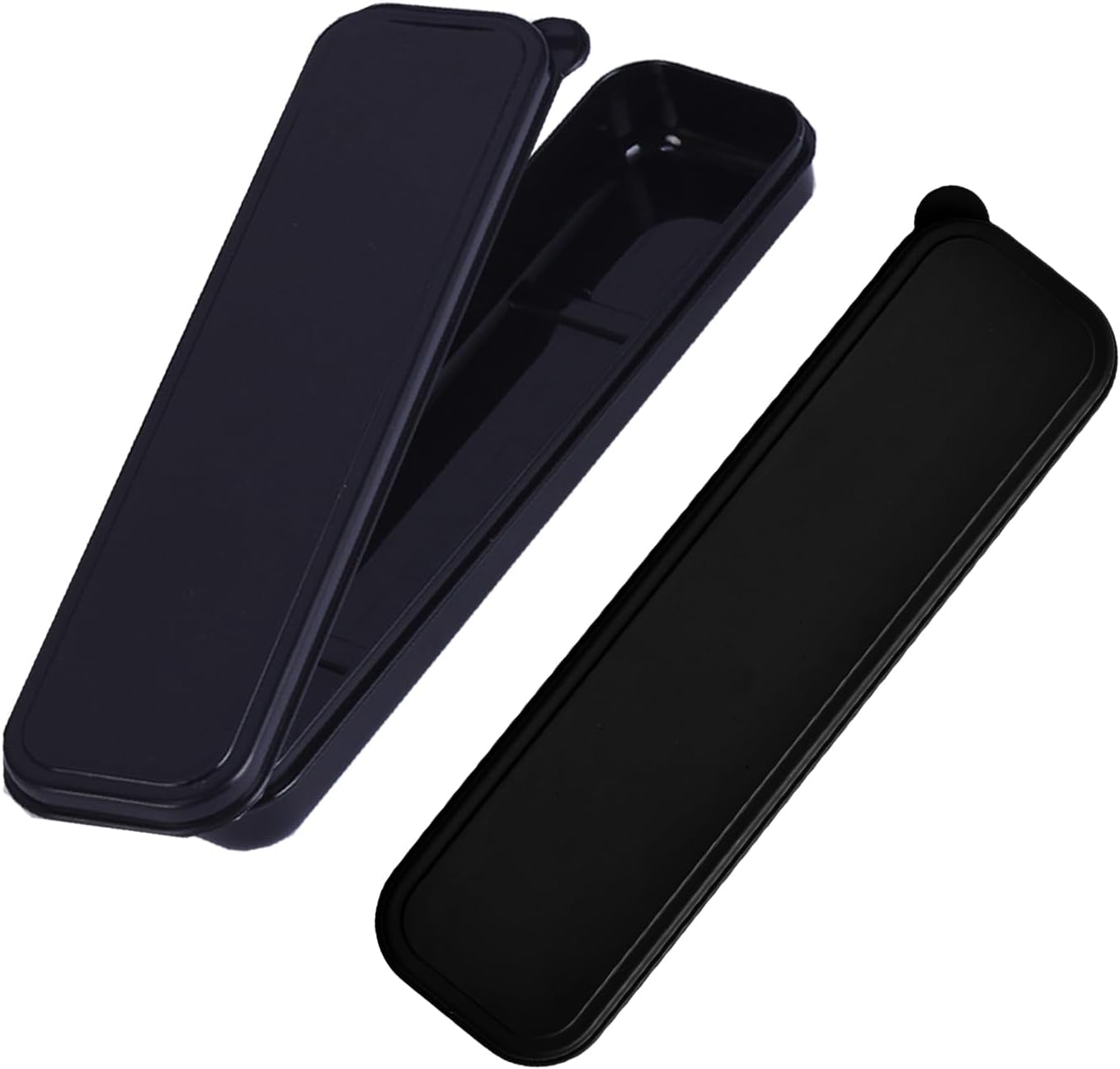 Travel Cutlery Case Portable Utensil Holder Large Travel Silverware Case Flatware Storage Box Camping Utensils Cutlery Cases for Fork Spoon Chopsticks Lunch Box, 9.6 x 2.1 inches (Multi)