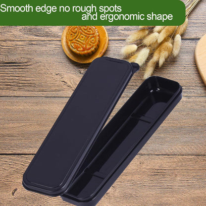 Travel Cutlery Case Portable Utensil Holder Large Travel Silverware Case Flatware Storage Box Camping Utensils Cutlery Cases for Fork Spoon Chopsticks Lunch Box, 9.6 x 2.1 inches (Multi)