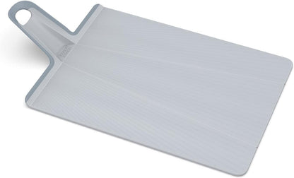 Chop2Pot Plus Foldable Plastic Cutting Boards, Easy Grip Handle, Non Slip Feet, Blue