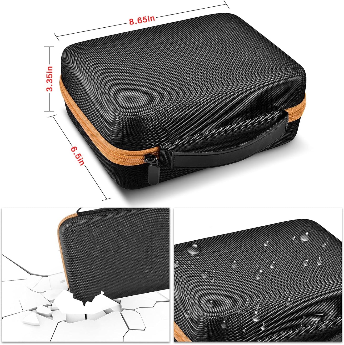 ANKHOH Knife Collection Storage Case, 32-Slot Folding Knife Organizer | Hard EVA shell, four-layer layout and elastic bands keep folding knives separated for home or travel, Black, Case Only