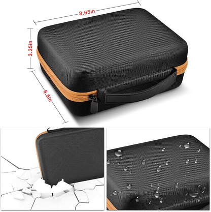 ANKHOH Knife Collection Storage Case, 32-Slot Folding Knife Organizer | Hard EVA shell, four-layer layout and elastic bands keep folding knives separated for home or travel, Black, Case Only