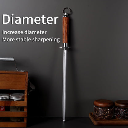 Sharpening Steel 12 inch Professional Honing Rod Knife Sharpener, Fine Lines, High hardness, Knife Honing Steel Knife steel