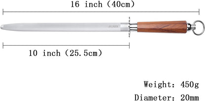 Sharpening Steel 12 inch Professional Honing Rod Knife Sharpener, Fine Lines, High hardness, Knife Honing Steel Knife steel