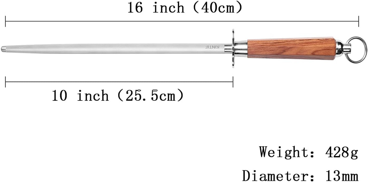 Sharpening Steel 12 inch Professional Honing Rod Knife Sharpener, Fine Lines, High hardness, Knife Honing Steel Knife steel