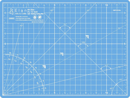 Cutting Mat A4 Blue, Self Healing Cutting Mat 9x12 Inch, 5-Ply Craft Board Blue, Hobby Board for Crafts 9x12 Inch