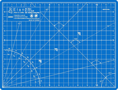 Cutting Mat A4 Blue, Self Healing Cutting Mat 9x12 Inch, 5-Ply Craft Board Blue, Hobby Board for Crafts 9x12 Inch