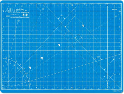 Cutting Mat A4 Blue, Self Healing Cutting Mat 9x12 Inch, 5-Ply Craft Board Blue, Hobby Board for Crafts 9x12 Inch