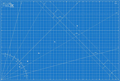 Cutting Mat A4 Blue, Self Healing Cutting Mat 9x12 Inch, 5-Ply Craft Board Blue, Hobby Board for Crafts 9x12 Inch