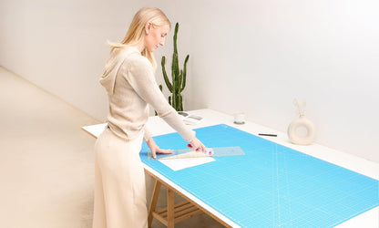 Cutting Mat A4 Blue, Self Healing Cutting Mat 9x12 Inch, 5-Ply Craft Board Blue, Hobby Board for Crafts 9x12 Inch