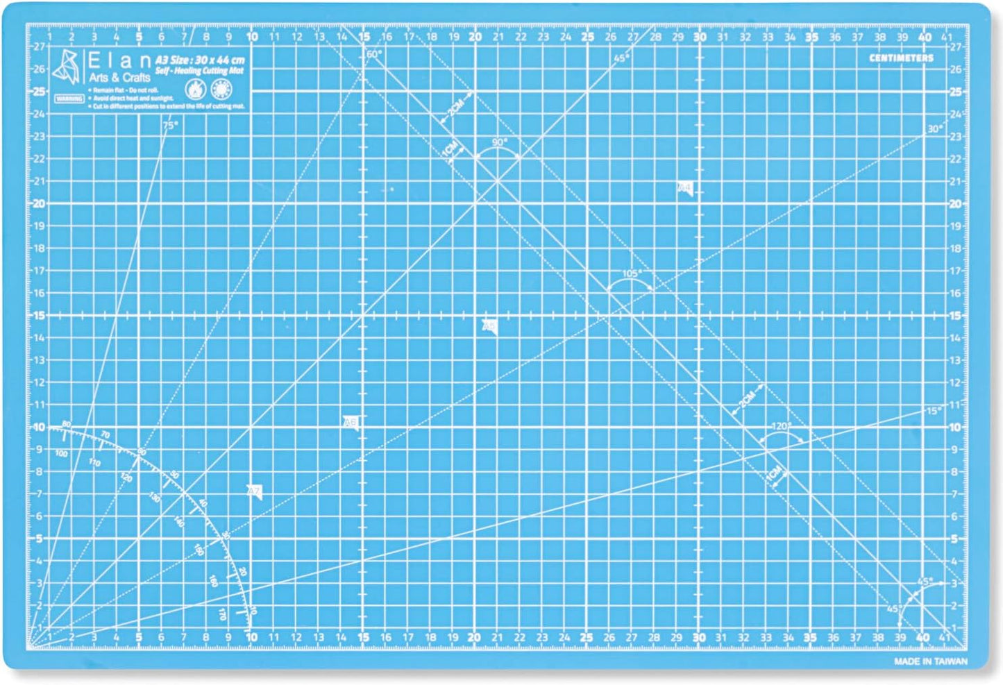 Cutting Mat A4 Blue, Self Healing Cutting Mat 9x12 Inch, 5-Ply Craft Board Blue, Hobby Board for Crafts 9x12 Inch