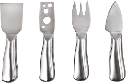 Silver Perforated Stainless Steel Cheese Knife for Game Night Dinner BBQ Party, Charcuterie Boards Accessories, Home Kitchen Essentials, Set of 1