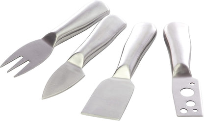 Silver Perforated Stainless Steel Cheese Knife for Game Night Dinner BBQ Party, Charcuterie Boards Accessories, Home Kitchen Essentials, Set of 1