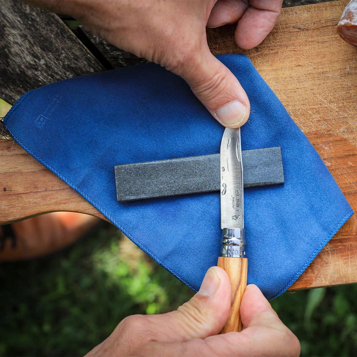 Natural Sharpening Whetstone – Sharpen and Shape Folding Knives, from Lombardi, Italy
