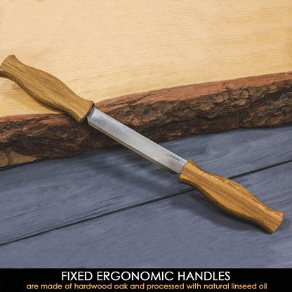 Draw Knife DK1-4,3" Straight Shave Wood Carving Tools Woodworking Hand Tool Wood Carving Draw Knife (DK1s)