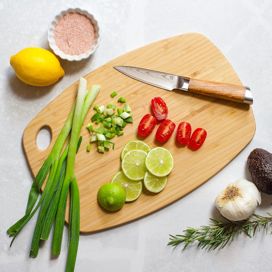 GreenLite Dishwasher Safe Cutting Board, 13.5" x 9" Reversible Bamboo Chopping Board | Lightweight Kitchen Prep Board for Vegetables, Meats, Cheese and More