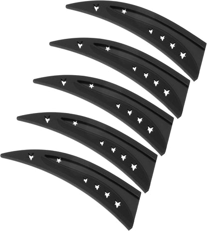Plastic Safety Knife Cover Sleeves for 6" Boning Knife 6.4 x 1.6 Inch (LxW), 5 Pack Knife Blade Guard Protector Universal Kitchen Knife Sheath for Kitchen Bar, Black
