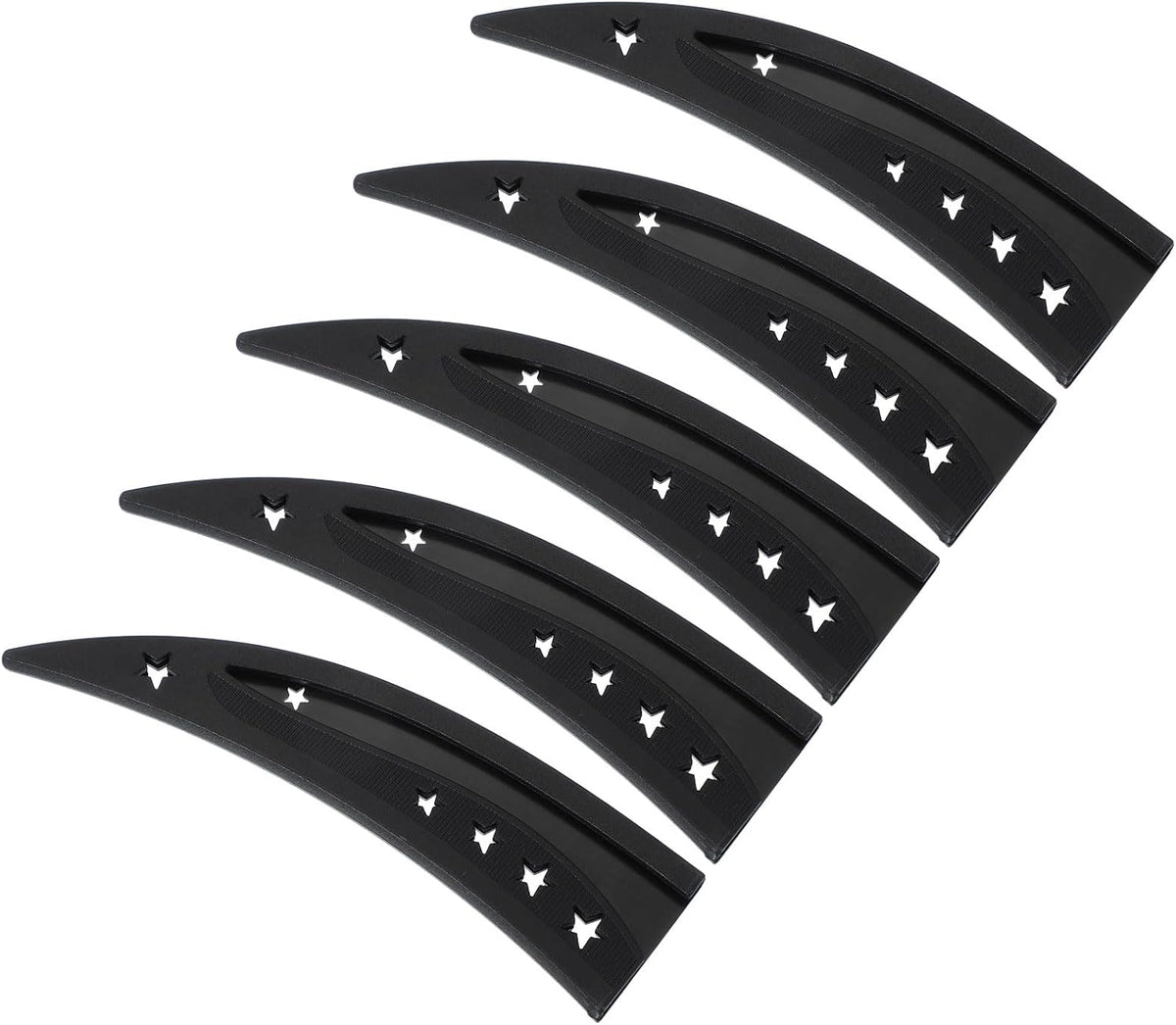 Plastic Safety Knife Cover Sleeves for 6" Boning Knife 6.4 x 1.6 Inch (LxW), 5 Pack Knife Blade Guard Protector Universal Kitchen Knife Sheath for Kitchen Bar, Black