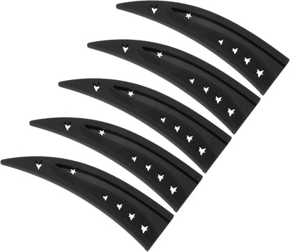 Plastic Safety Knife Cover Sleeves for 6" Boning Knife 6.4 x 1.6 Inch (LxW), 5 Pack Knife Blade Guard Protector Universal Kitchen Knife Sheath for Kitchen Bar, Black