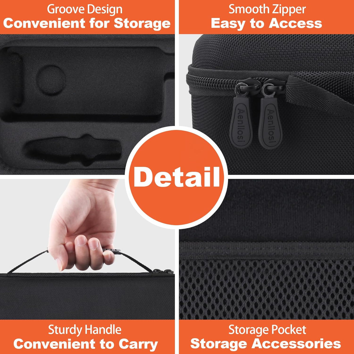 Hard Case for Work Sharp Precision Adjust Knife Sharpener Black | Hard shell construction, Mesh pocket for accessories,Smooth zipper access, Case only