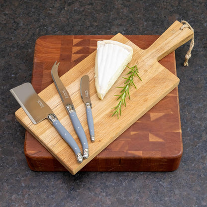 Laguiole 3-Piece Cheese Knife Set, Paris-Colored Handles