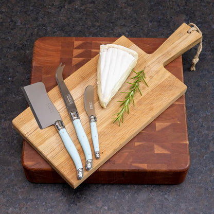Laguiole 3-Piece Cheese Knife Set, Paris-Colored Handles