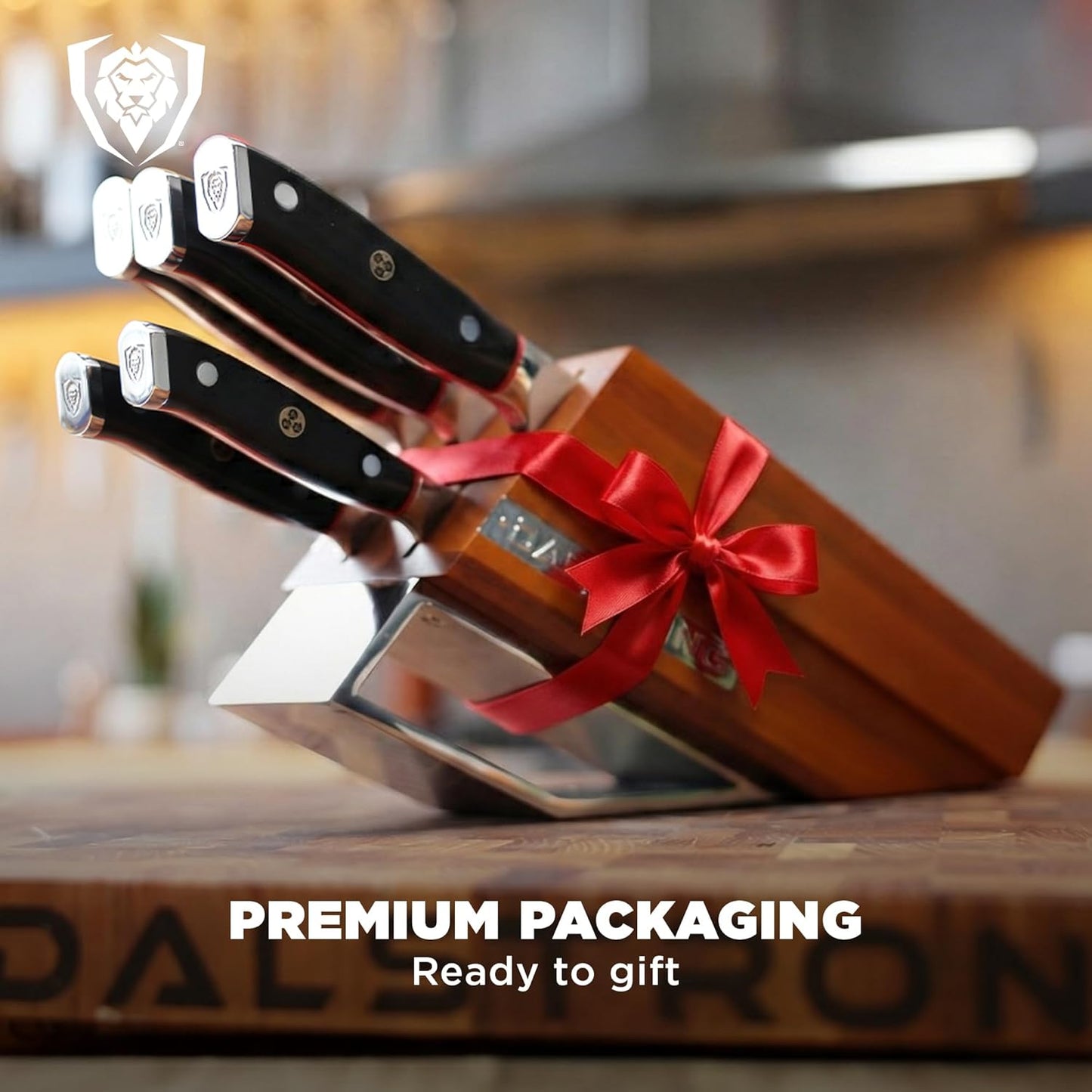 5-Piece Japanese Knife Block Set — 66-Layer Damascus AUS-10V Steel (8–12° Edge), Chef + Santoku + Utility + Bread + Paring — Shogun ELITE For Serious Home Cooks & Culinary Gifts