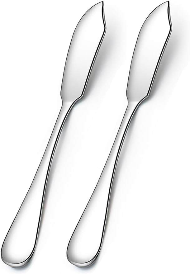 Stainless Steel Butter Knives, Cheese Knives, Butter Spreader for Kitchen Restaurant Party,Set of 2