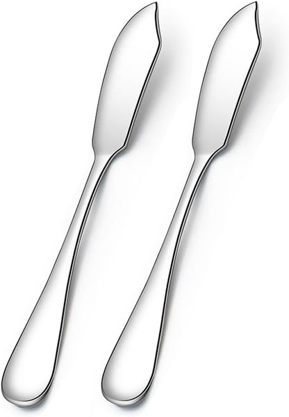 Stainless Steel Butter Knives, Cheese Knives, Butter Spreader for Kitchen Restaurant Party,Set of 2