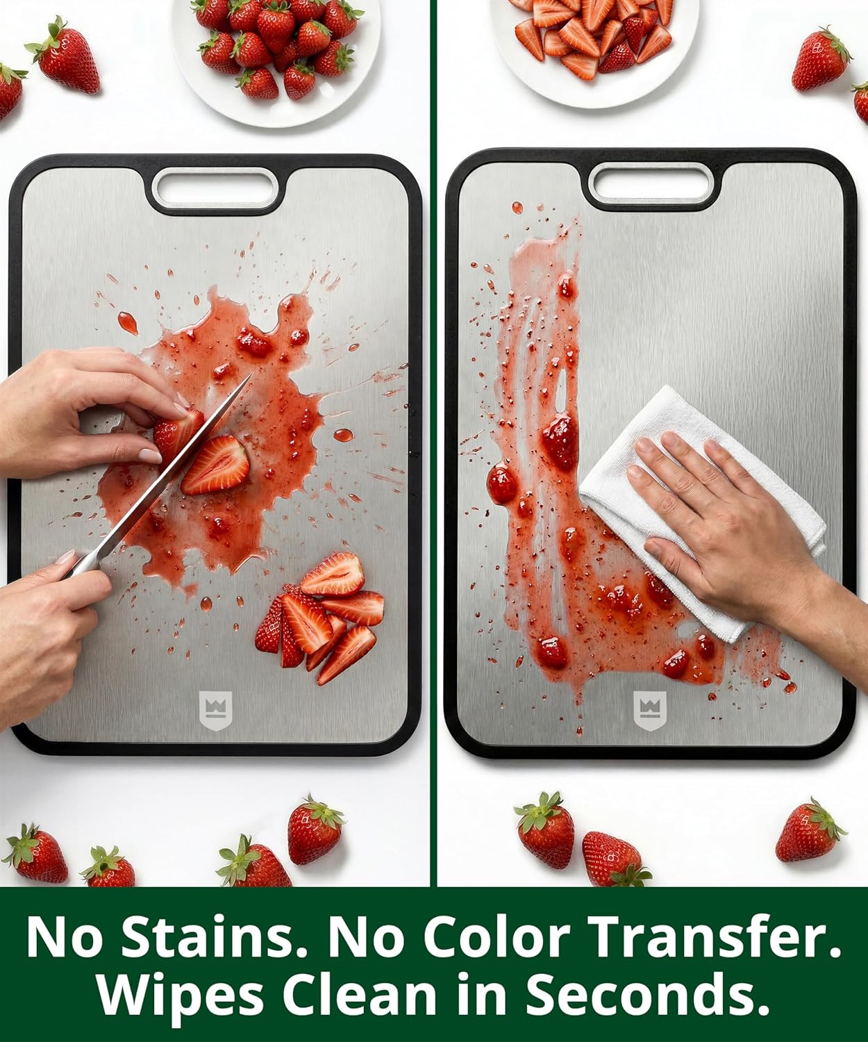 Bamboo Cutting Board with Juice Groove - Kitchen Chopping Board for Meat Cheese and Vegetables, Heavy Duty Serving Tray