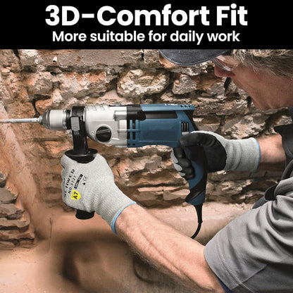 High Level Cut Resistant Work Gloves for High Risk Work, ANSI A7 Cutting Gloves with Reinforced Thumb, Used for WoodWorking, Construction, Non Slip, Durable, Breathable & Cool, L, 1 pair, PR3727