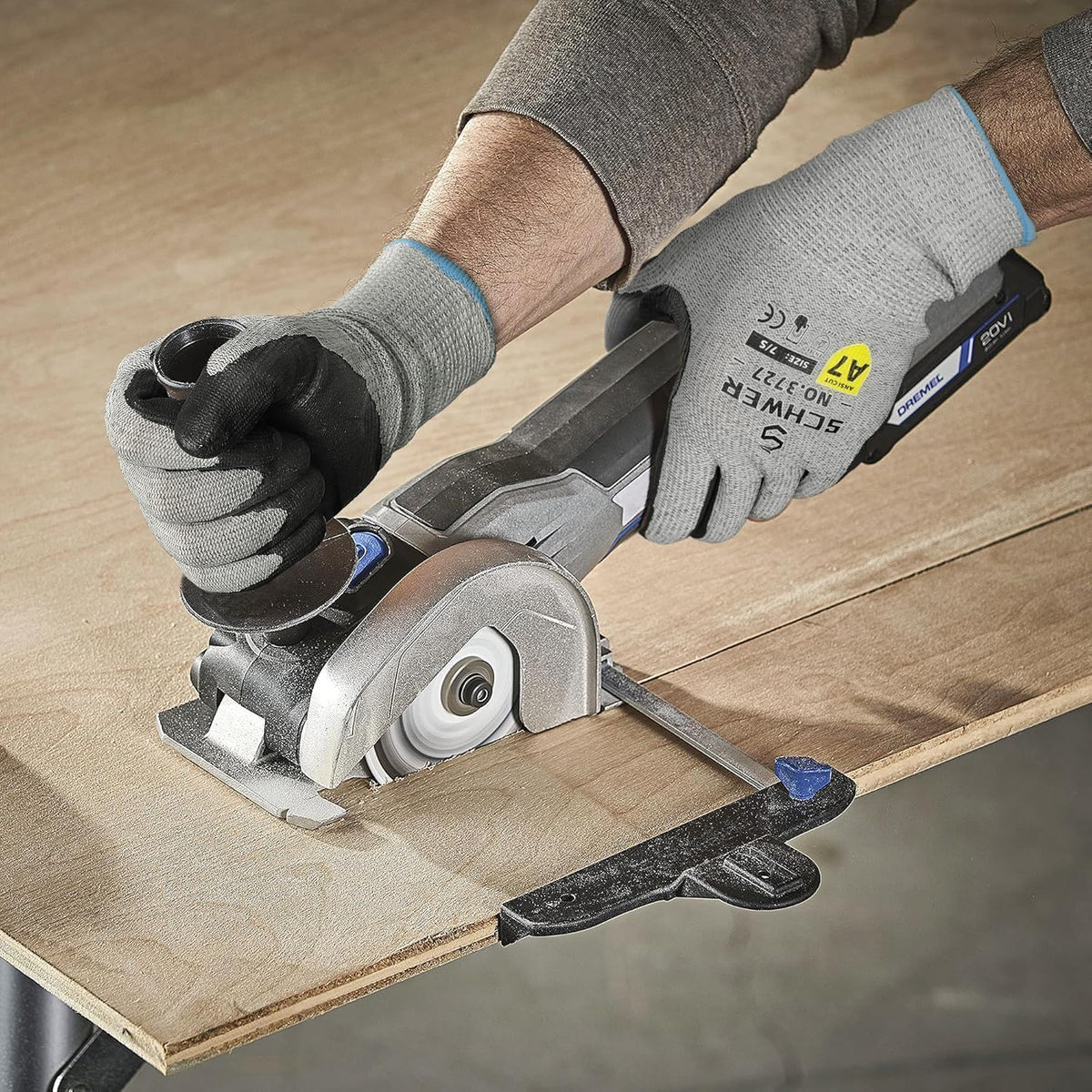 High Level Cut Resistant Work Gloves for High Risk Work, ANSI A7 Cutting Gloves with Reinforced Thumb, Used for WoodWorking, Construction, Non Slip, Durable, Breathable & Cool, L, 1 pair, PR3727
