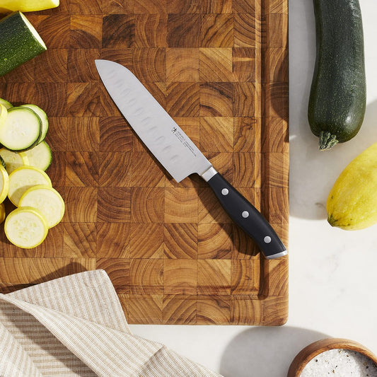 Forged Accent Razor-Sharp Hollow Edge Santoku Knife 5 Inch, German Engineered Informed by 100+ Years of Mastery