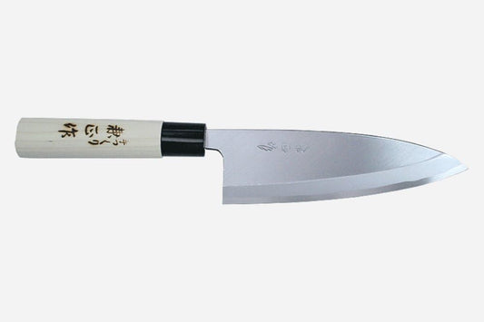 Kanetsune Hon-Deba 165mm With Plastic Bolster Magnolia wood handle KC-544