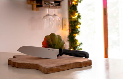 Santoku Japanese Kitchen Knife, PlainEdge
