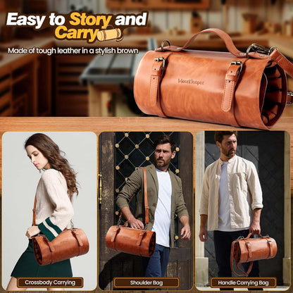 Wood Carving Kit 16-Piece | 8 Whittling Knives & 4 Detail Carving Knives, Walnut Handle High Carbon Steel Blades, with PU Leather Bag & Safety Gloves