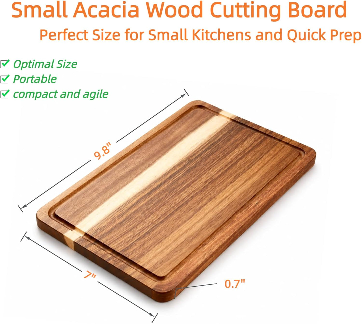 Wood Cutting Boards with Juice Groove (15" x 10"), Wooden Cutting Board for Kitchen, Charcuterie Board, Wooden Cutting Board for Meat, Cheese, Fruit, and Vegetables