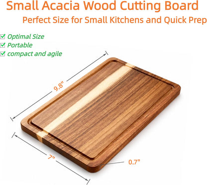 Wood Cutting Boards with Juice Groove (15" x 10"), Wooden Cutting Board for Kitchen, Charcuterie Board, Wooden Cutting Board for Meat, Cheese, Fruit, and Vegetables