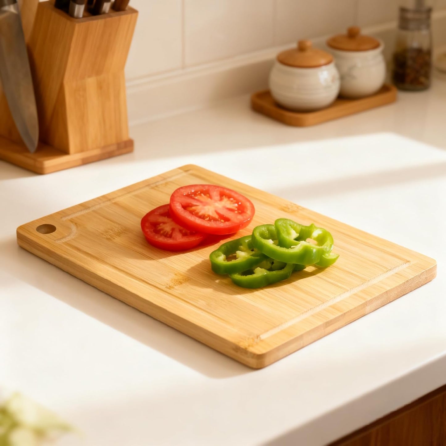 Wood Cutting Boards with Juice Groove (15" x 10"), Wooden Cutting Board for Kitchen, Charcuterie Board, Wooden Cutting Board for Meat, Cheese, Fruit, and Vegetables