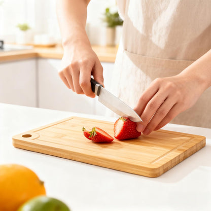 Wood Cutting Boards with Juice Groove (15" x 10"), Wooden Cutting Board for Kitchen, Charcuterie Board, Wooden Cutting Board for Meat, Cheese, Fruit, and Vegetables