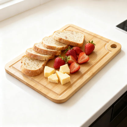 Wood Cutting Boards with Juice Groove (15" x 10"), Wooden Cutting Board for Kitchen, Charcuterie Board, Wooden Cutting Board for Meat, Cheese, Fruit, and Vegetables