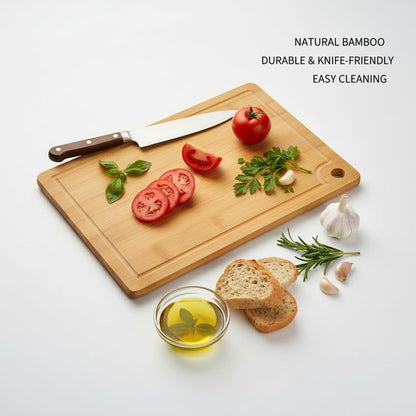 Wood Cutting Boards with Juice Groove (15" x 10"), Wooden Cutting Board for Kitchen, Charcuterie Board, Wooden Cutting Board for Meat, Cheese, Fruit, and Vegetables