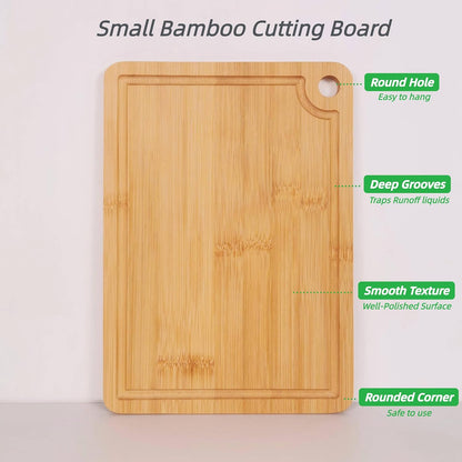 Wood Cutting Boards with Juice Groove (15" x 10"), Wooden Cutting Board for Kitchen, Charcuterie Board, Wooden Cutting Board for Meat, Cheese, Fruit, and Vegetables