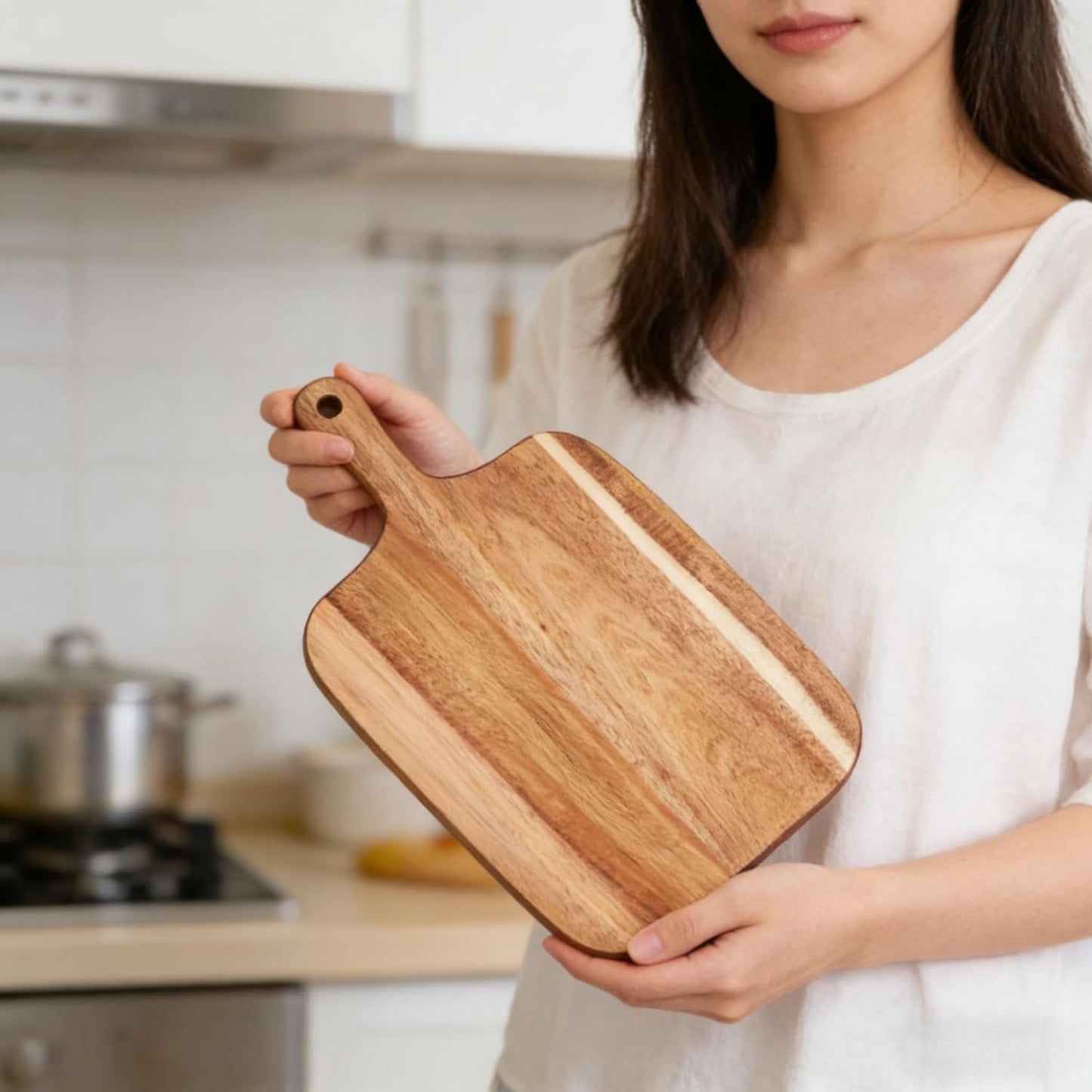 Wood Cutting Boards with Juice Groove (15" x 10"), Wooden Cutting Board for Kitchen, Charcuterie Board, Wooden Cutting Board for Meat, Cheese, Fruit, and Vegetables